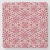Dessous-de-verre En Pierre Rose Petal Tile Pattern (Devant)