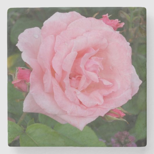 Dessous-de-verre En Pierre Rose Rose Classique (Devant)