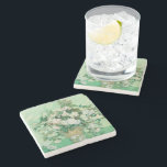 Dessous-de-verre En Pierre Rose | Vincent van Gogh<br><div class="desc">Rose (1890) de l'artiste post-impressionniste néerlandais Vincent Van Gogh. L'oeuvre originale est une huile sur toile représentant une vie morte de roses blanches contre un arrière - plan vert clair. Utilisez les outils de conception pour ajouter du texte personnalisé ou personnaliser l'image.</div>