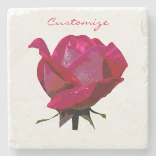 Dessous-de-verre En Pierre roses rouges Thunder_Cove