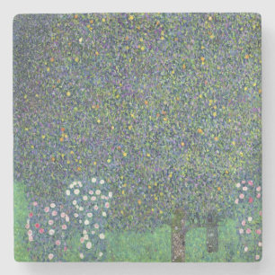 Dessous-de-verre En Pierre Roses sous les arbres, c.1905