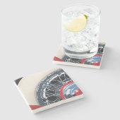 Dessous-de-verre En Pierre Roue (Côté)