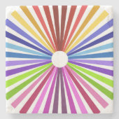 Dessous-de-verre En Pierre Roue arc-en-ciel (Devant)