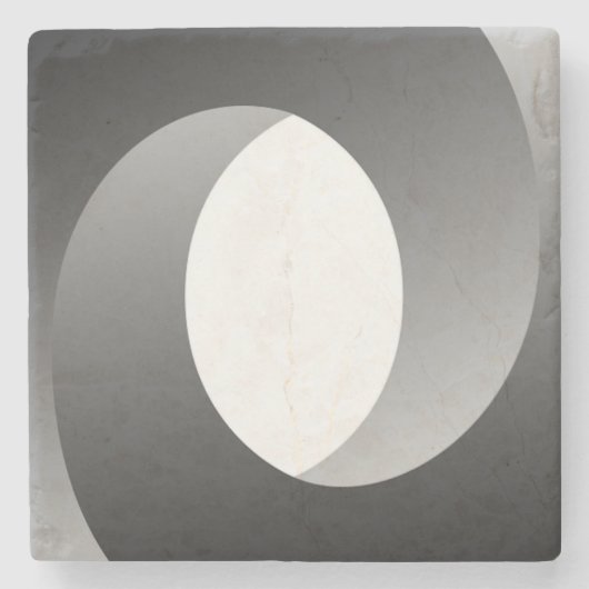 DESSOUS-DE-VERRE EN PIERRE ROUE SPIRALE (Devant)