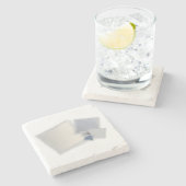 Dessous-de-verre En Pierre Roulement des carrés Fibonacci (Côté)