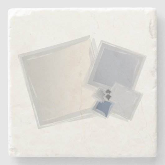 Dessous-de-verre En Pierre Roulement des carrés Fibonacci (Devant)