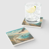 Dessous-de-verre En Pierre Route du Pacifique Aigle (Côté)