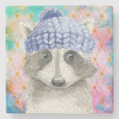 Dessous-de-verre En Pierre Roxy le Raccoon (Devant)