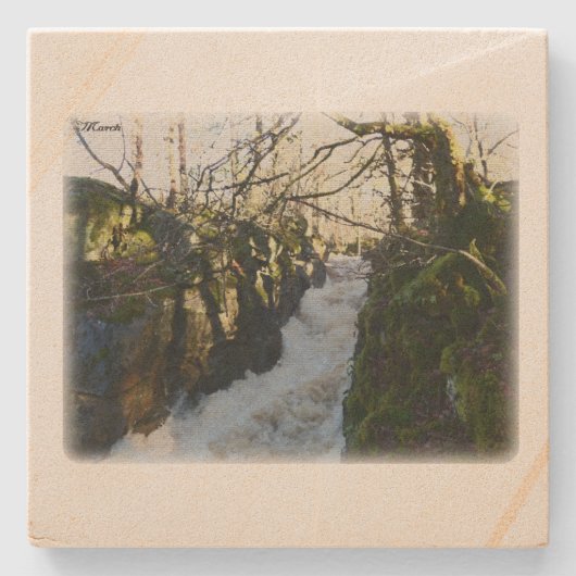 Dessous-de-verre En Pierre Rural Sweden March (Devant)