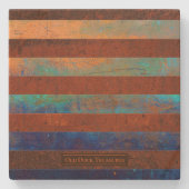 Dessous-de-verre En Pierre Rustic Coastal Stone Coasters (Devant)