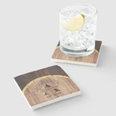 Dessous-de-verre En Pierre rustique (Côté)