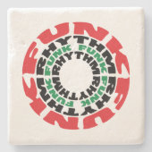 Dessous-de-verre En Pierre Rythme funk Funk Rhythme funk (Devant)