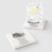 Dessous-de-verre En Pierre S.S. Edmund Fitzgerald Stone Coaster (Côté)