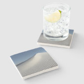 Dessous-de-verre En Pierre Sables blancs (Côté)