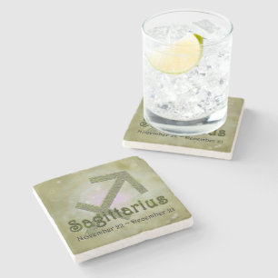 Dessous-de-verre En Pierre Sagittarius couleur Pick Sagittarius Zodiac