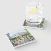 Dessous-de-verre En Pierre Saint Louis, Botanique de Saint Louis, Dessous de  (Côté)