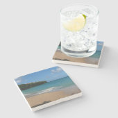 Dessous-de-verre En Pierre Saint Lucia Beach Paysage tropical (Côté)