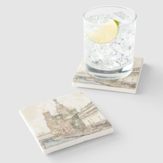 Dessous-de-verre En Pierre Saint-Pétersbourg, Russia (Côté)