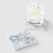 Dessous-de-verre En Pierre Sakura - Fleur de cerisier japonaise (Côté)