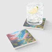 Dessous-de-verre En Pierre Sakura Utsuru Seiryū  (Côté)