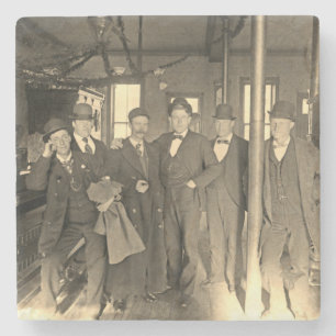 Dessous-de-verre En Pierre Saloon Bar Interior Men Man Cave 1890's Photo pub