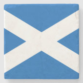 Dessous-de-verre En Pierre Saltire ~ Drapeau de l'Ecosse (Devant)