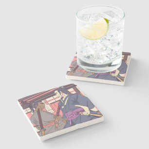 Dessous-de-verre En Pierre samouraï