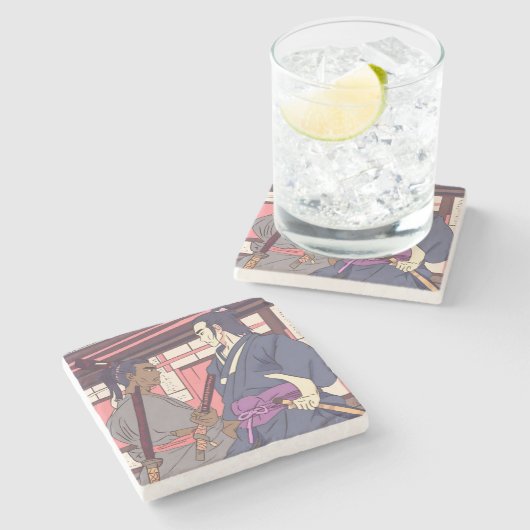 Dessous-de-verre En Pierre samouraï (Côté)