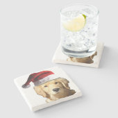 Dessous-de-verre En Pierre Santa Claus (Côté)