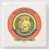 Dessous-de-verre En Pierre Sceau de Bluefields, Nicaragua (Devant)