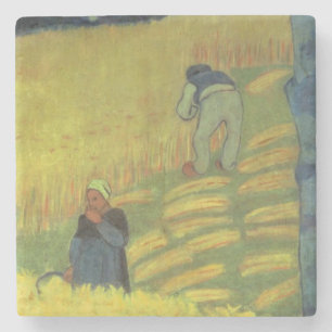 Dessous-de-verre En Pierre Scène de récolte