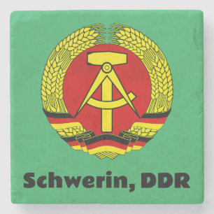 Dessous-de-verre En Pierre Schwerin, DDR, Schwerin, Allemagne, Ossi est
