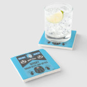 Dessous-de-verre En Pierre Scottish Burns Night Super (Côté)