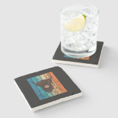 Dessous-de-verre En Pierre Scottish Highland (Côté)