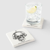 Dessous-de-verre En Pierre Scull Coasters (Côté)