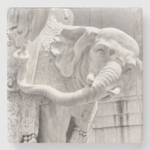 Dessous-de-verre En Pierre Sculpture d'éléphant en pierre de Rome, Italie