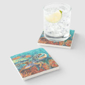 Dessous-de-verre En Pierre Sea Sweethee I (Côté)