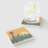 DESSOUS-DE-VERRE EN PIERRE SEATTLE N° 1 (Côté)