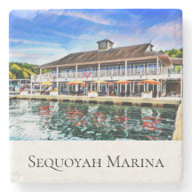 Sequoyah Marina Stone Coaster