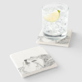 Dessous-de-verre En Pierre Serenade (Côté)