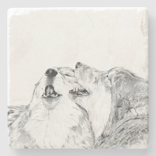 Dessous-de-verre En Pierre Serenade (Devant)