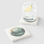 Dessous-de-verre En Pierre Sérénité alpine (Côté)