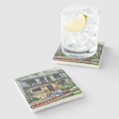 Dessous-de-verre En Pierre Série Riverwalk de San Antonio (Côté)