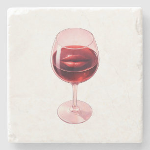 Dessous-de-verre En Pierre Serviettes en papier pour cocktail Verre à vin ave