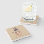 Dessous-de-verre En Pierre Shakespeare Citation Meilleurs voeux Renaissance V (Côté)