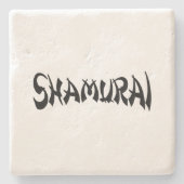 DESSOUS-DE-VERRE EN PIERRE SHAMURAI (Devant)
