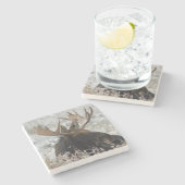 Dessous-de-verre En Pierre Shiras Bull Moose (Côté)