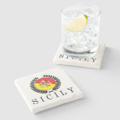 Dessous-de-verre En Pierre Sicile Classico (Côté)