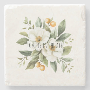 Dessous-de-verre En Pierre Sicile Italien Rustique Rayures Bleues Baby Shower