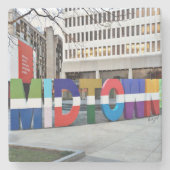 Dessous-de-verre En Pierre Signe d'Atlanta de Midtown, dessous de verre (Devant)